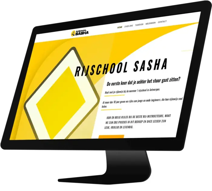 website laten maken demo website rijschool sasha